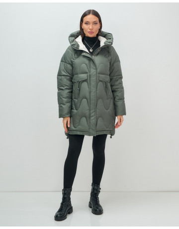 Женский зимний пуховик «Модный», тёплый и стильный.