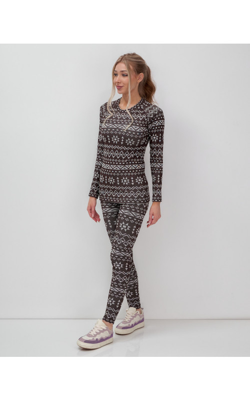 Женское термобельё для осени и зимы, спортивный стиль.