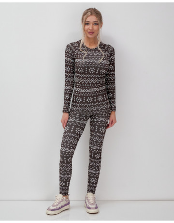 Женское термобельё для осени и зимы, спортивный стиль.