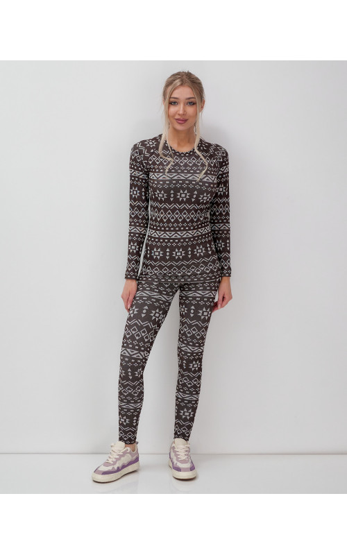 Женское термобельё для осени и зимы, спортивный стиль.