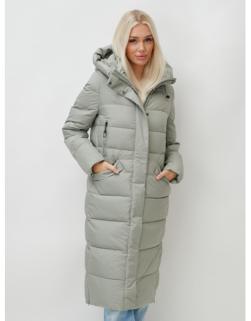 Тёплый женский пуховик с капюшоном