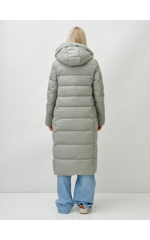 Тёплый женский пуховик с капюшоном