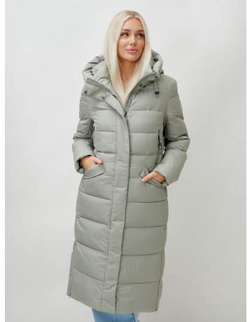 Тёплый женский пуховик с капюшоном