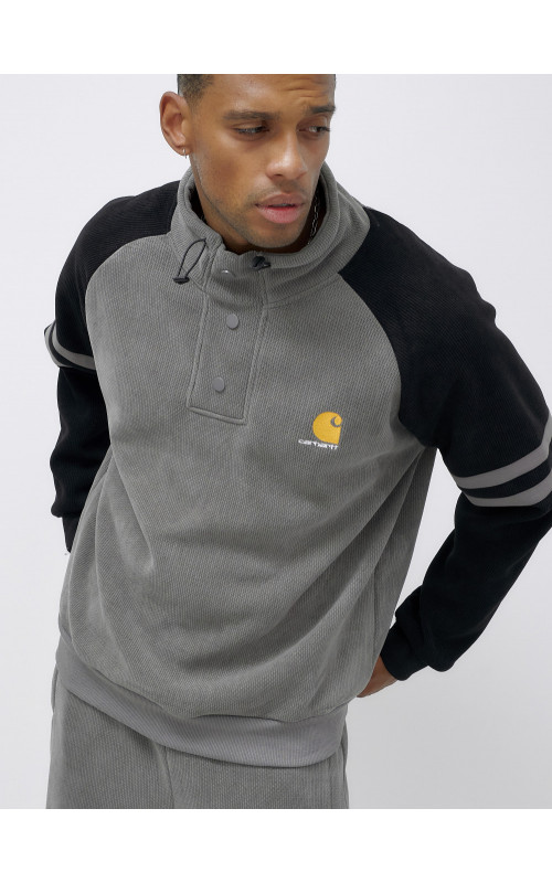 Мужской демисезонный спортивный костюм на флисе, серый, для спорта. в Тюмени