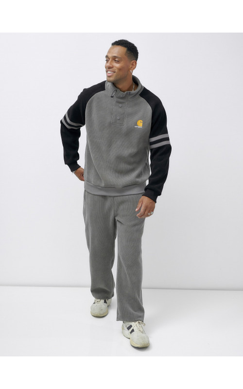 Мужской демисезонный спортивный костюм на флисе, серый, для спорта. в Тюмени