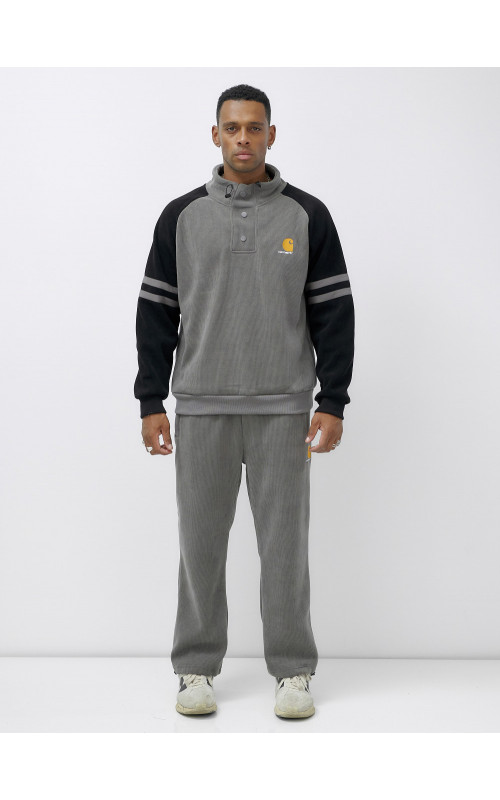 Мужской демисезонный спортивный костюм на флисе, серый, для спорта. в Тюмени