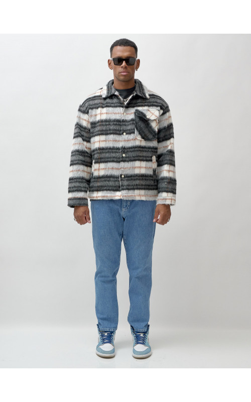 Ворсистая шерстяная рубашка для активного образа жизни.