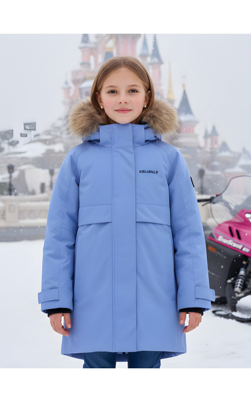 Зимняя парка для девочки-подростка, стильная и практичная.