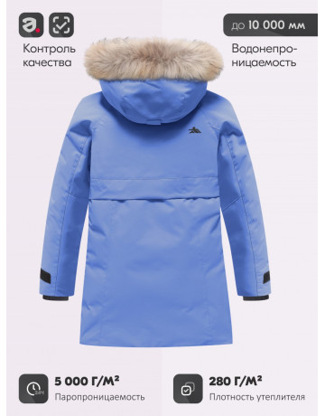 Зимняя парка для девочки-подростка, стильная и практичная.