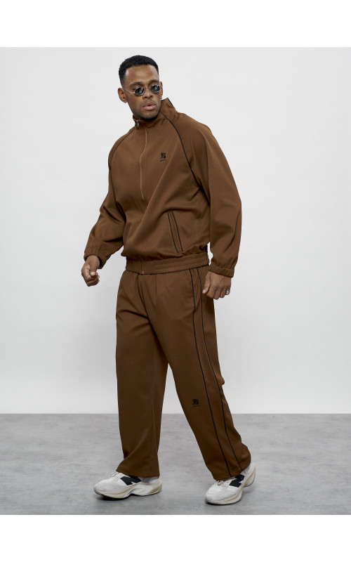 Спортивный костюм мужской оригинал, коричневый, для активного отдыха. в Тюмени