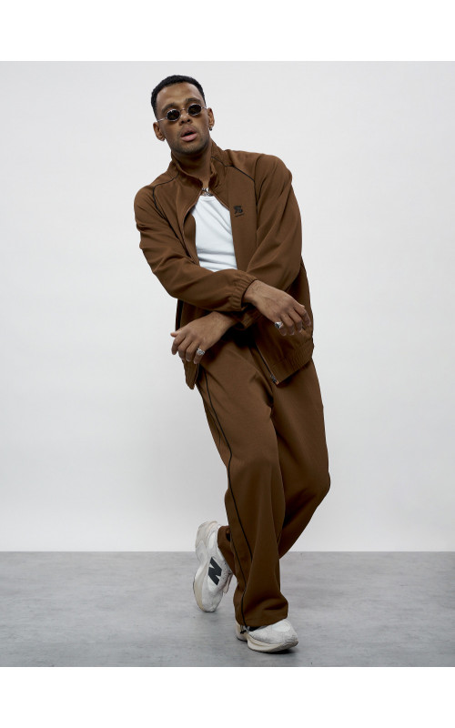 Спортивный костюм мужской оригинал, коричневый, для активного отдыха. в Тюмени