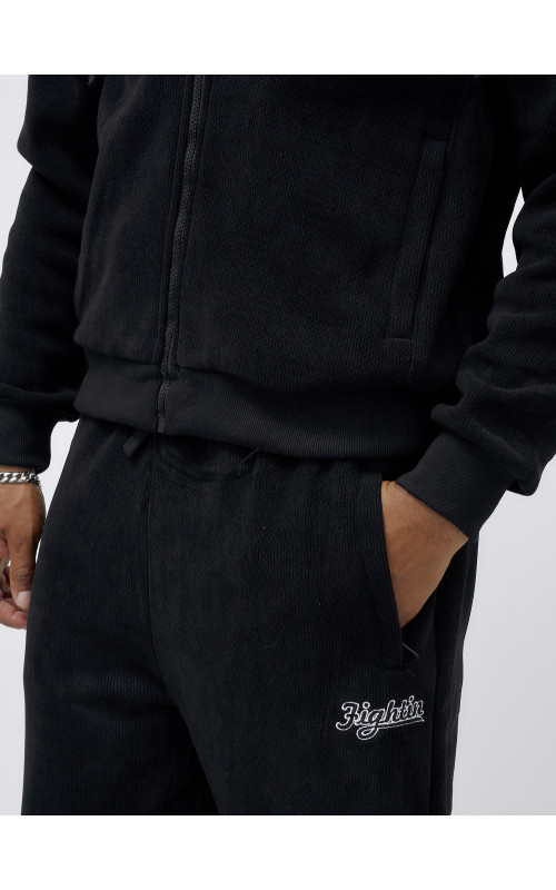 Мужской демисезонный спортивный костюм на флисе, чёрный, для спорта. в Тюмени