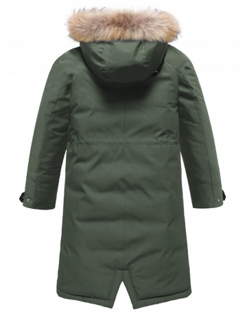 Тёплая парка для девочки с регулируемой посадкой.
