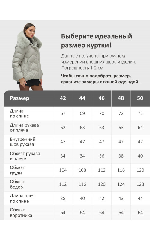 Пуховик для городской леди с мехом песца, защита от влаги и ветра