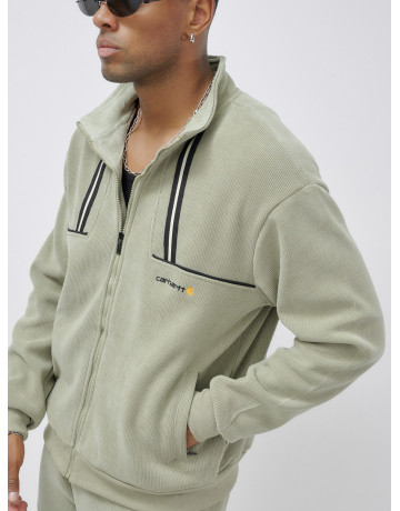 Мужской демисезонный спортивный костюм на флисе, светло-зелёный. в Тюмени