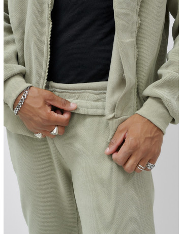 Мужской демисезонный спортивный костюм на флисе, светло-зелёный. в Тюмени