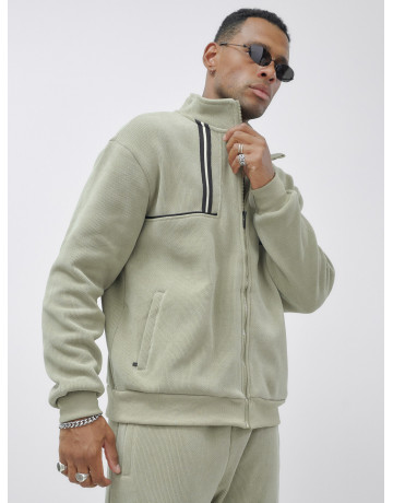 Мужской демисезонный спортивный костюм на флисе, светло-зелёный. в Тюмени