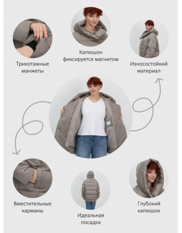 Женский зимний пуховик с капюшоном, длинный, водонепроницаемый.