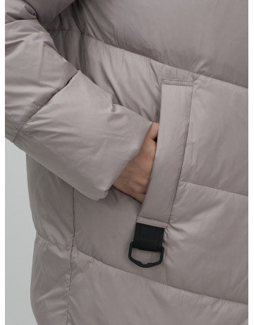 Длинный пуховик для женщин зимний утеплённый с капюшоном