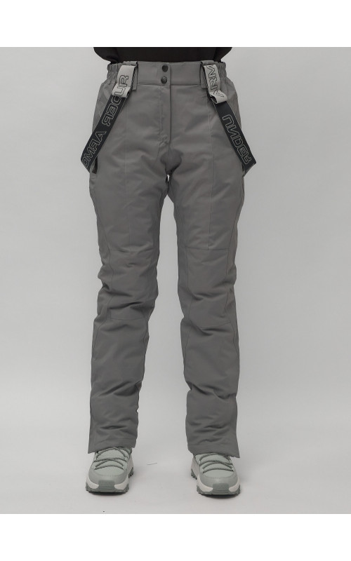 Женский горнолыжный комплект: куртка с цветочным принтом и брюки со съёмными бретелями