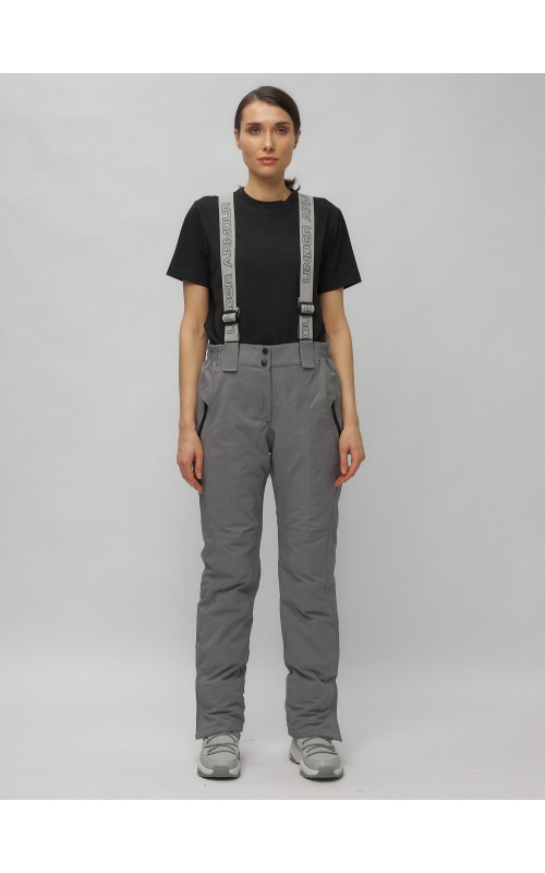 Женский горнолыжный комплект: куртка с цветочным принтом и брюки со съёмными бретелями