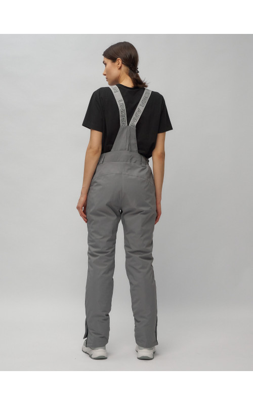 Женский горнолыжный комплект: куртка с цветочным принтом и брюки со съёмными бретелями