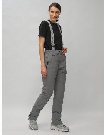 Женский горнолыжный комплект: куртка с цветочным принтом и брюки со съёмными бретелями