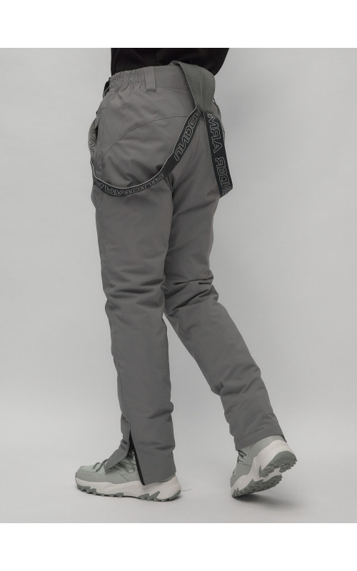 Женский горнолыжный комплект: куртка с цветочным принтом и брюки со съёмными бретелями