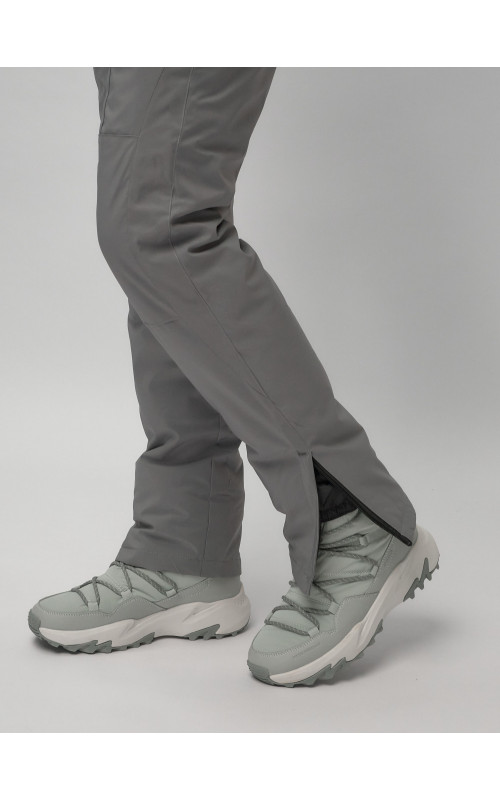 Женский горнолыжный комплект: куртка с цветочным принтом и брюки со съёмными бретелями