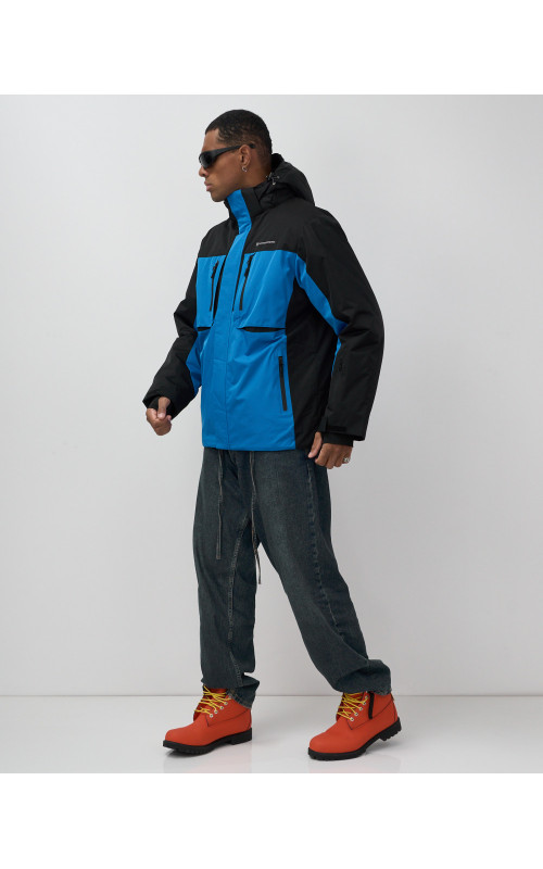 Мужская горнолыжная куртка, голубой, для зимних видов спорта в Тюмени