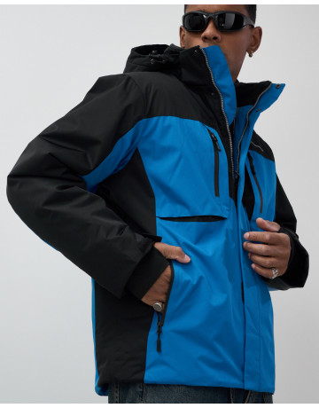 Мужская горнолыжная куртка, голубой, для зимних видов спорта в Тюмени