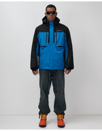 Мужская горнолыжная куртка, голубой, для зимних видов спорта в Тюмени