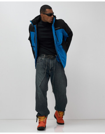 Мужская горнолыжная куртка, голубой, для зимних видов спорта в Тюмени