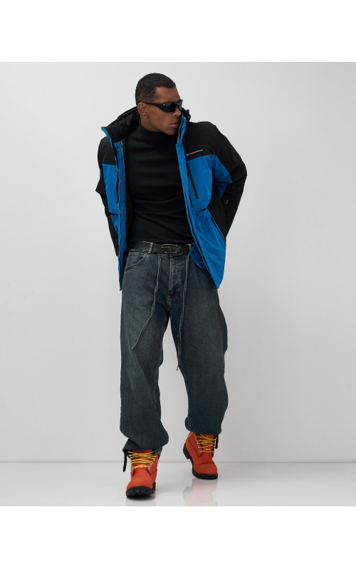 Мужская горнолыжная куртка, голубой, для зимних видов спорта в Тюмени