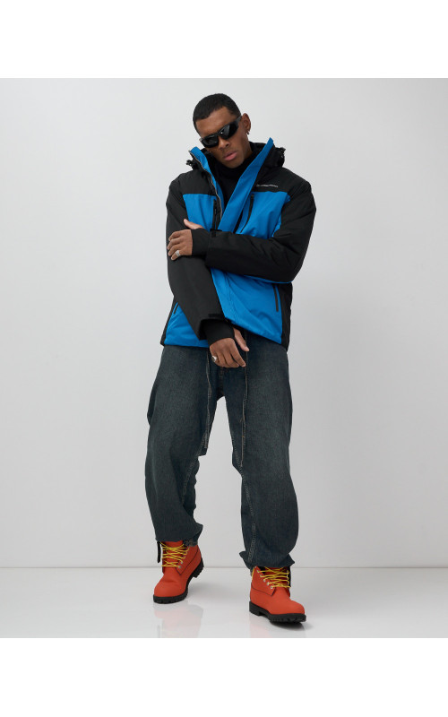 Мужская горнолыжная куртка, голубой, для зимних видов спорта в Тюмени