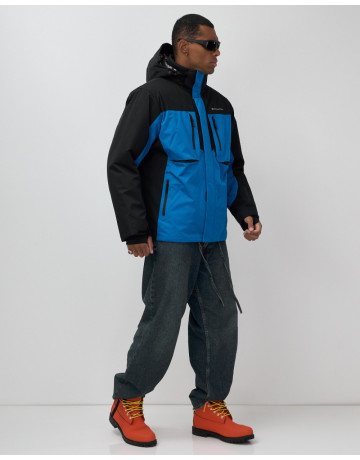 Мужская горнолыжная куртка, голубой, для зимних видов спорта в Тюмени