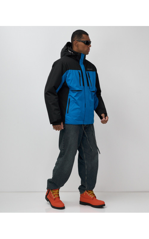 Мужская горнолыжная куртка, голубой, для зимних видов спорта в Тюмени