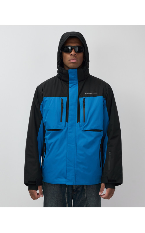 Мужская горнолыжная куртка, голубой, для зимних видов спорта в Тюмени