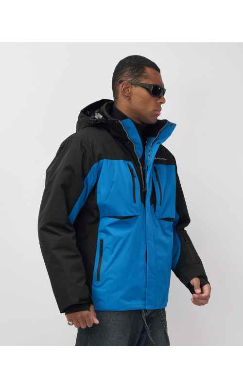 Мужская горнолыжная куртка, голубой, для зимних видов спорта в Тюмени