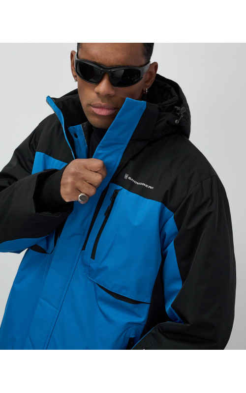 Мужская горнолыжная куртка, голубой, для зимних видов спорта в Тюмени