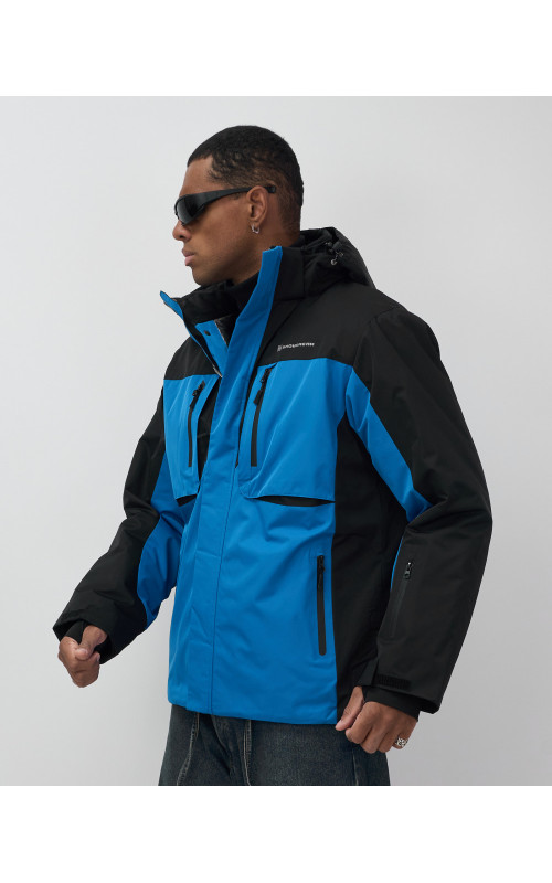 Мужская горнолыжная куртка, голубой, для зимних видов спорта в Тюмени