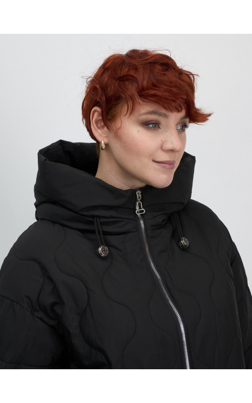 Женская утеплённая куртка с капюшоном для осени и зимы, свободный покрой