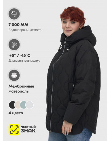 Женская утеплённая куртка с капюшоном для осени и зимы, свободный покрой