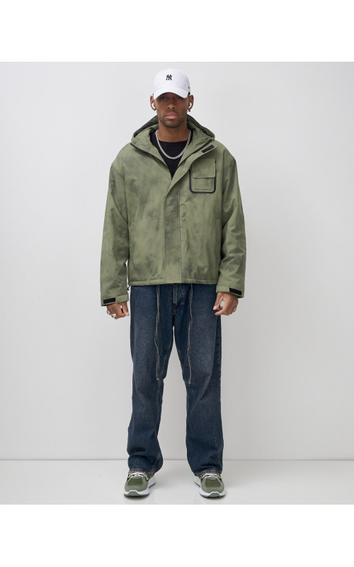 Мужская спортивная куртка весна-осень, цвет хаки, для активного отдыха в Тюмени