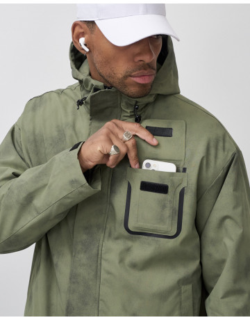 Мужская спортивная куртка весна-осень, цвет хаки, для активного отдыха в Тюмени