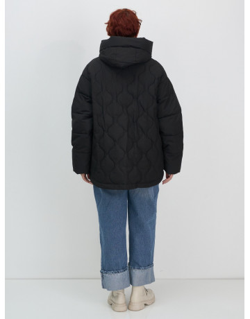 Женская утеплённая куртка с капюшоном для осени и зимы, свободный покрой