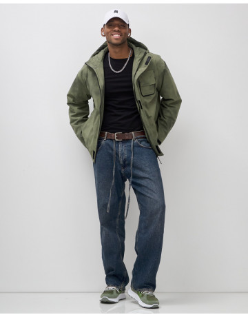 Мужская спортивная куртка весна-осень, цвет хаки, для активного отдыха в Тюмени