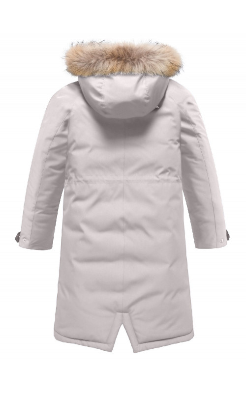 Тёплая детская парка с регулируемой посадкой.