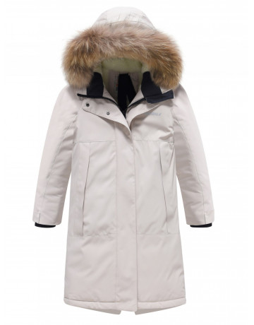 Тёплая детская парка с регулируемой посадкой.