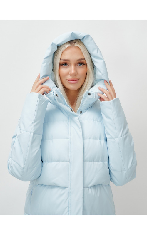 Тёплый длинный пуховик для молодёжи